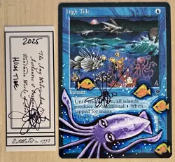 MTG High Tide Alter Altered Sketch Art Amy WEBER Magic - Image 1