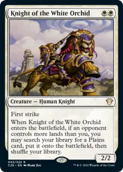 1x Knight of the White Orchid NM-Mint, English Commander 2020 MTG Magic - Image 1