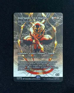 2025 Magic The Gathering MTG Marvel Borderless Iron Spider Civil Warrior GAV - Image 1