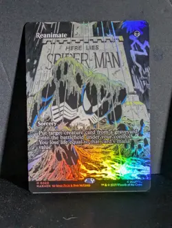 MTG Spider-Man MYTHIC 0020 Sorcery Reanimate FOIL - Image 1
