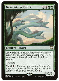 MTG - 1 x Neverwinter Hydra - Rare - Forgotten Realms Commander (AFC) - M/NM - Image 1