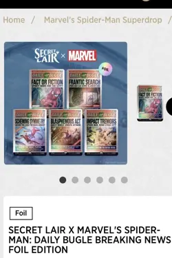 MTG Secret Lair x Marvel's Spider-Man: Daily Bugle Breaking News [FOIL] (SEALED) - Image 3