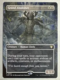 MTG / Grand Abolisher / CMM / #625 / Regular (Borderless) / Rare / NM - Image 1
