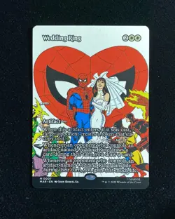 2025 Magic The Gathering MTG Marvel EN #M 0007 Borderless Wedding Ring GAV - Image 1