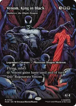 FOIL - Venom, King in Black - Skithiryx, the Blight Dragon (Borderless) Marvel - Image 1