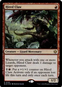 MTG Hired Claw (Prerelease) (140) | NM Foil | Bloomburrow {BLB} - Image 2