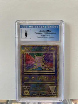 1999 Japanese Pokemon Movie Promos Ancient Mew Nintedo Error PSA 9 Version 1 - Image 1