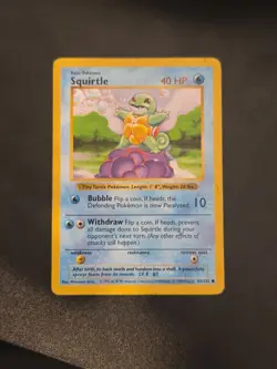 Pokemon TCG - Squirtle 063/102 Base Set (Shadowless) Regular - Image 1