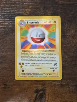 Pokemon Tcg Electrode [Shadowless] #21 Pokemon Base Set LP - Image 1