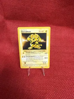 ELECTABUZZ 1999 POKEMON ORIGINAL BASE SET RARE SHADOWLESS 20/102 LP VINTAGE - Image 1