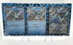 Pokemon Quaquaval EX 084 + Quaxwell 083 + Quaxly 082 Near Mint Promo Set - Image 1