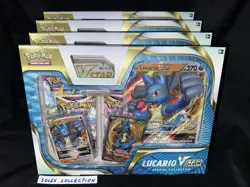 Pokemon TCG: Lucario VSTAR Special Collection (Lot of 4) - Image 1