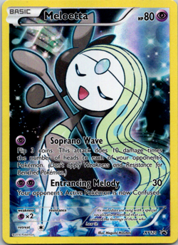 MELOETTA Pokemon TCG XY120 Black Star XY Promo Holo Full Art Near Mint - Image 1