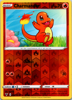 Charmander 023/185 Common Reverse Holo Vivid Voltage Pokemon TCG Near Mint - Image 1