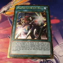Yu-Gi-Oh! TCG Kozmo Lightsword PGL3-EN033 Gold Secret Rare - Image 1