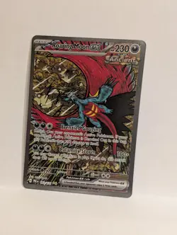 Pokemon TCG Prismatic Evolutions Roaring Moon EX Card 162/131 Sir - Image 1
