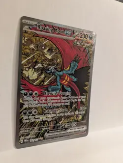 Pokemon TCG Prismatic Evolutions Roaring Moon EX Card 162/131 Sir - Image 3