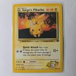 Lt Surge's Pikachu 84/132 Gym Challenge Regular Pokemon Card - Image 1
