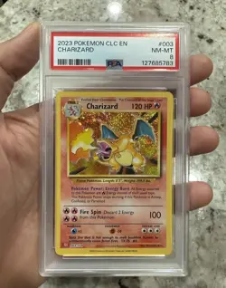 2023 Classic Collection 003 CHARIZARD PSA 8 Holo Pokemon Card - Image 1