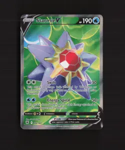 Starmie V 166/189 Astral Radiance Full Art Ultra Rare Holo Pokemon Card NM - Image 1