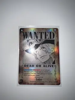 Sabo Wanted Poster Card SEC SP- OP13-120 - Carrying On His Will - English - Image 3