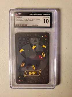 CGC Gem Mint 10 Umbreon 2019 Korean Point Salad Eevee Edition Playing Card - Image 1