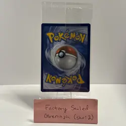 Pokemon Greninja Gold Star SWSH144 Celebrations Black Star Promo Card Sealed - Image 2