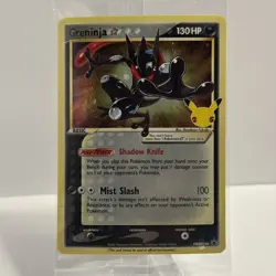 Pokemon Greninja Gold Star SWSH144 Celebrations Black Star Promo Card Sealed - Image 3