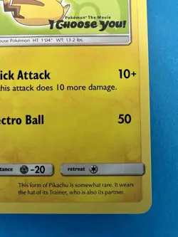 2017 Pokemon Ash's Pikachu TCG Black Star Promo Card SM112 NM - Image 5