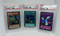 2003 Yu-Gi-Oh! The Sacred Cards Promo Set PSA 10! - Great Moth, Riryoku, Negate - Image 1