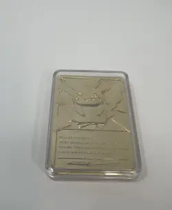 Pikachu Pokemon #25 Gold-Plated Nintendo Card 1999 In Case From Burger King - Image 4