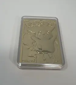 Pikachu Pokemon #25 Gold-Plated Nintendo Card 1999 In Case From Burger King - Image 5
