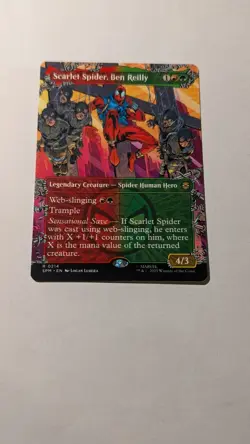 Scarlet Spider, Ben Reilly (Borderless) #214 Rare - MTG Marvel's Spider-Man SPM - Image 1
