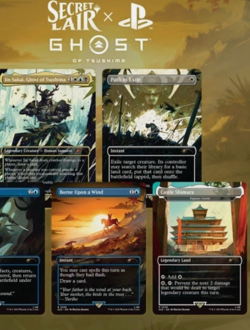 Mtg SECRET LAIR X GHOST OF TSUSHIMA Regular Presale Non Foil - Image 1