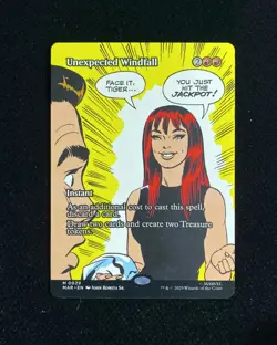 2025 Magic The Gathering MTG Marvel EN Borderless Unexpected Windfall 1 GAV - Image 1