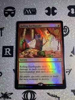 MTG Rolling Earthquake FOIL Double Masters 142/332 NM - Image 1
