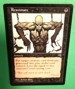 Magic the Gathering MTG Tempest REANIMATE LP/EX U 1997 Nice! - Image 1