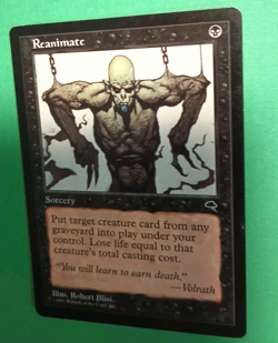 Magic the Gathering MTG Tempest REANIMATE LP/EX U 1997 Nice! - Image 2