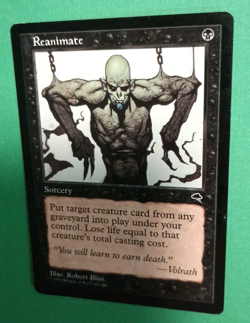Magic the Gathering MTG Tempest REANIMATE LP/EX U 1997 Nice! - Image 3