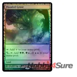 Foil Flooded Grove M/NM Magic MTG Masterpiece Series: Zendikar Expeditions - Image 1