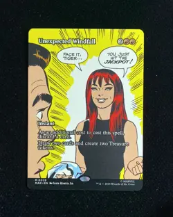 2025 Magic The Gathering MTG Marvel EN Borderless Unexpected Windfall GAV - Image 1