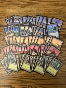 Urza’s Saga Basic Land Lot x80 Magic the Gathering Urzas Saga Land 4xEach Art MP - Image 1