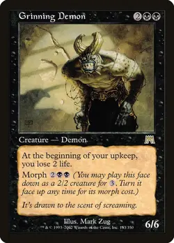 Grinning Demon Retro Frame Regular - Onslaught MTG-LP - Image 1