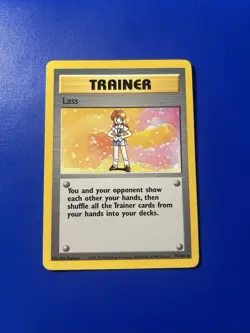 Pokemon TCG Lass Base Set 75/102 Regular Shadowless Rare LP - Image 1