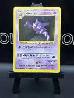 Pokemon TCG Haunter Base Set 29/102 Regular Shadowless Uncommon MP - Image 2
