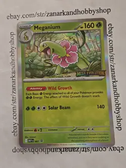 Pokemon Meganium 001 Black Star Promo LP - Image 1