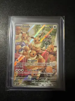 2024 Pokemon Twilight Masquerade Full Art Holo Eevee 188 /167 SIR Illustration - Image 1