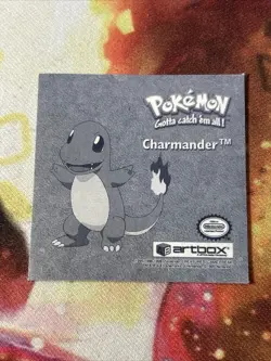 1999 NINTENDO ARTBOX #PR04 CHARMANDER POKEMON GOTTA CATCH ‘EM ALL! STICKER✨🔥 - Image 5