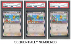 Pokemon PSA 10*3 Ditto Promo 2025 173/SV-P Metamong Project Stamp Rally Korean - Image 1