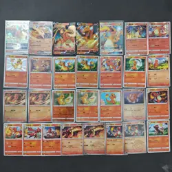 Pokemon TCG Charizard Charmander Charmeleon Master Ball Holo 29 Lot FM - Image 1
